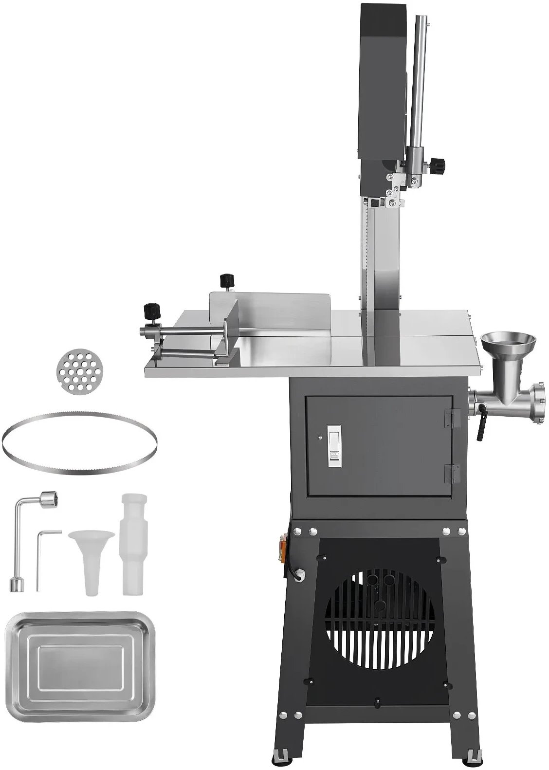 Piła Taśmowa do Mięsa i Kości do Gastronomii Przemysłowa Stalowa 850W