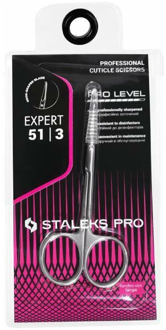 Staleks expert nożyczki do skórek z haczykiem 23mm se-51/3