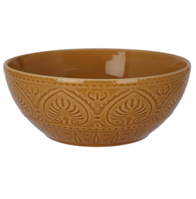 Ceramiczna miska ze żłobionym wzorem, 1900 ml