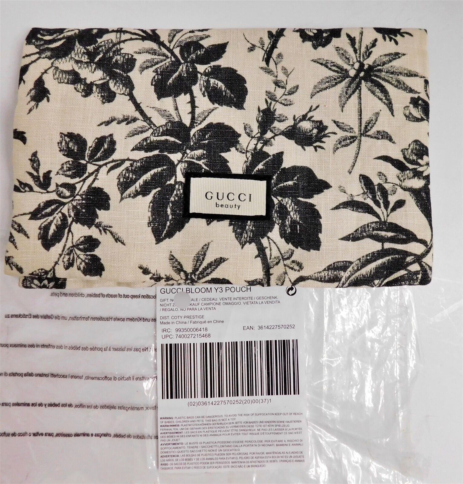 Gucci Gucci, Bloom, Flap Pouch, GWP Textile Pouch For Women