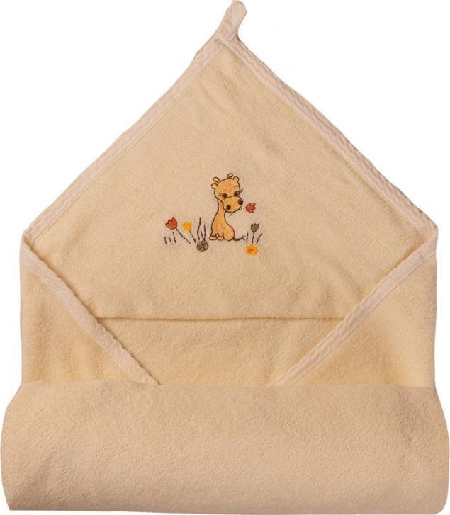 Matex OKRYCIE KĄPIELOWE NIEMOWLĘCE FROTTE 85X85CM ECRU