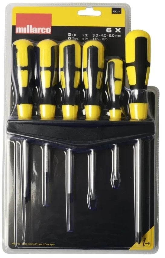 Skruetrækkersæt - 6 dele