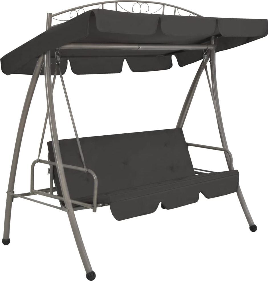 Elior Huśtawka ogrodowa z baldachimem grafitowa Ronja