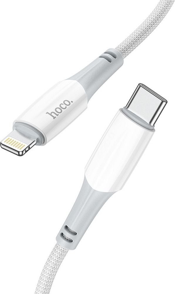 Kabel USB Hoco USB-C - Lightning 1 m Biały