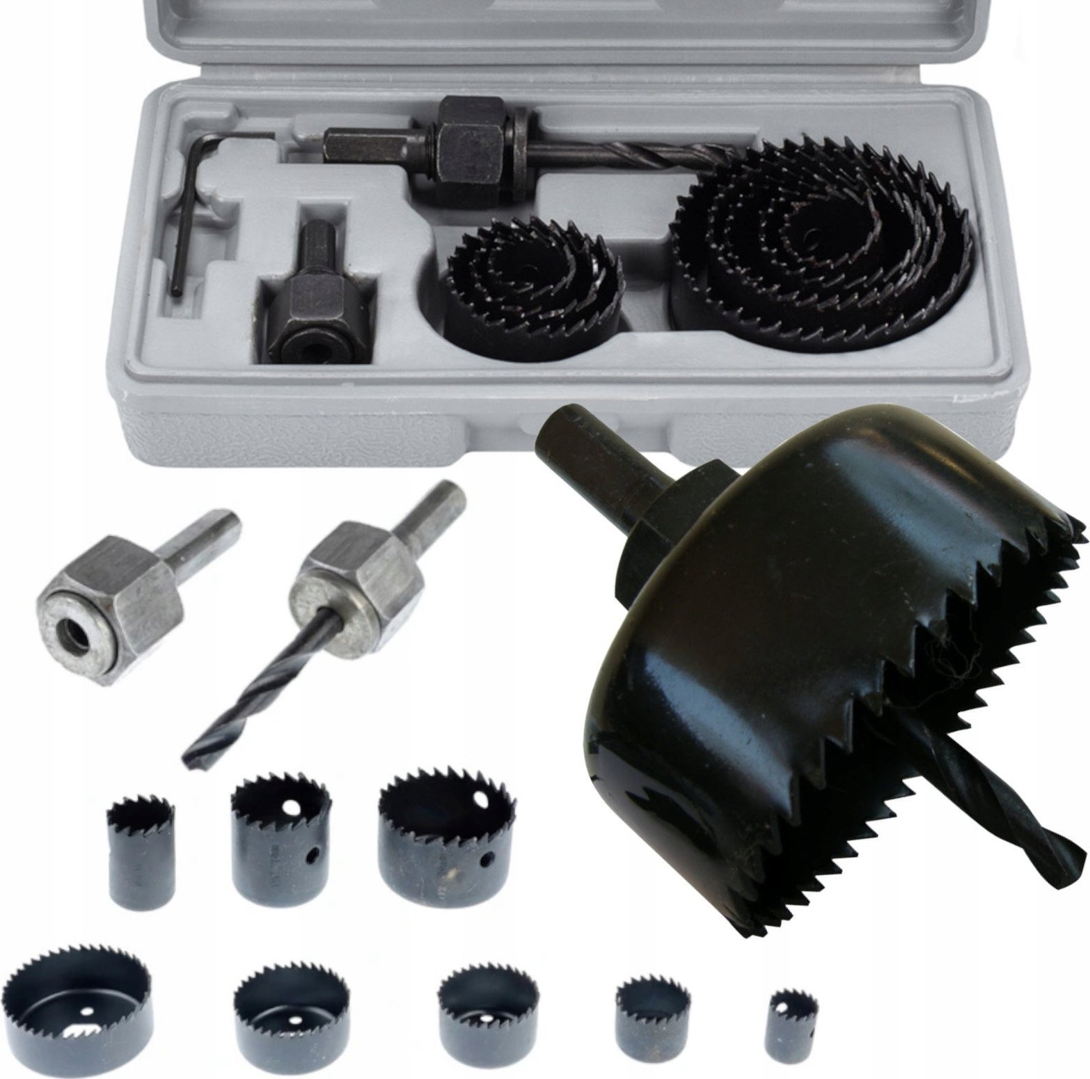 Mastiff OTWORNICE do DREWNA FREZY DO DREWNA ZESTAW OTWORNIC DO DREWNA 19-64mm 11szt