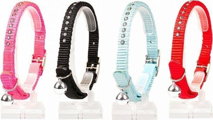 Duvo+ OBROŻA KOT Z CYRKONIĄ I DZWONKIEM 20-30cm / 10mm 11157