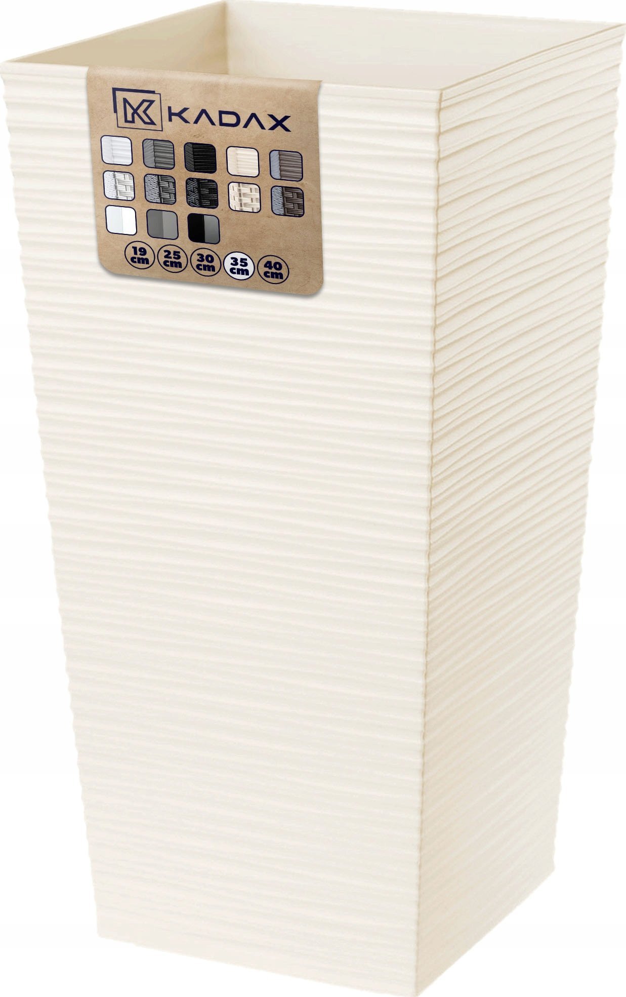 Kadax KADAX Doniczka Donica 34x68cm Wkład Kremowa Dłuto