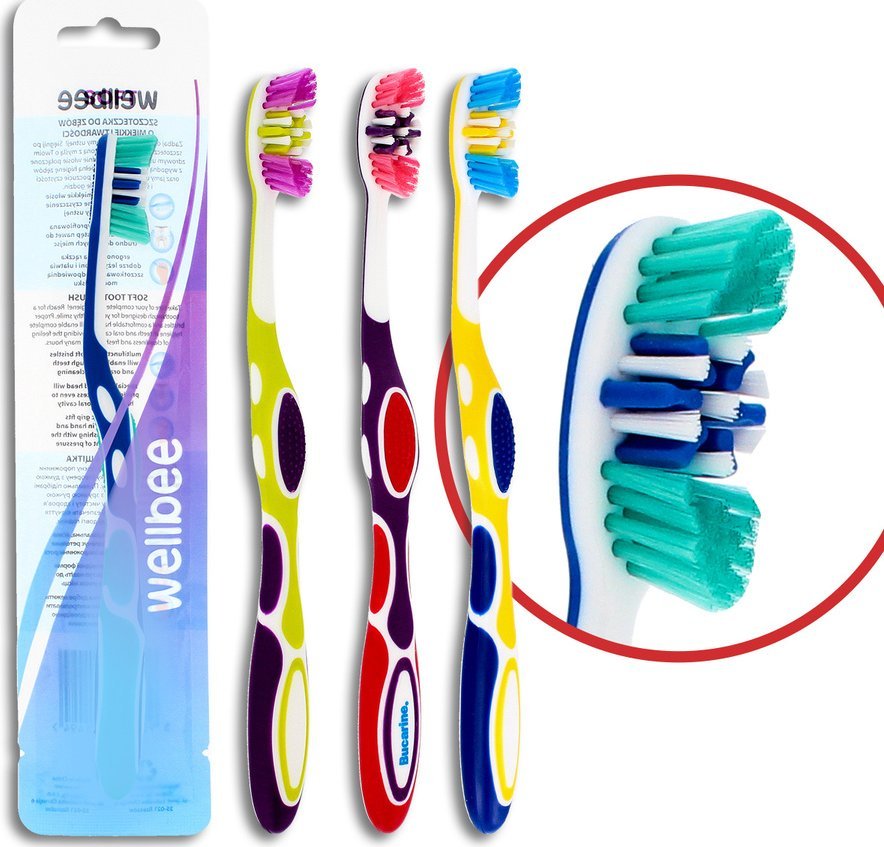 Wellbee Szczoteczka do zębów Soft - mix kolorów