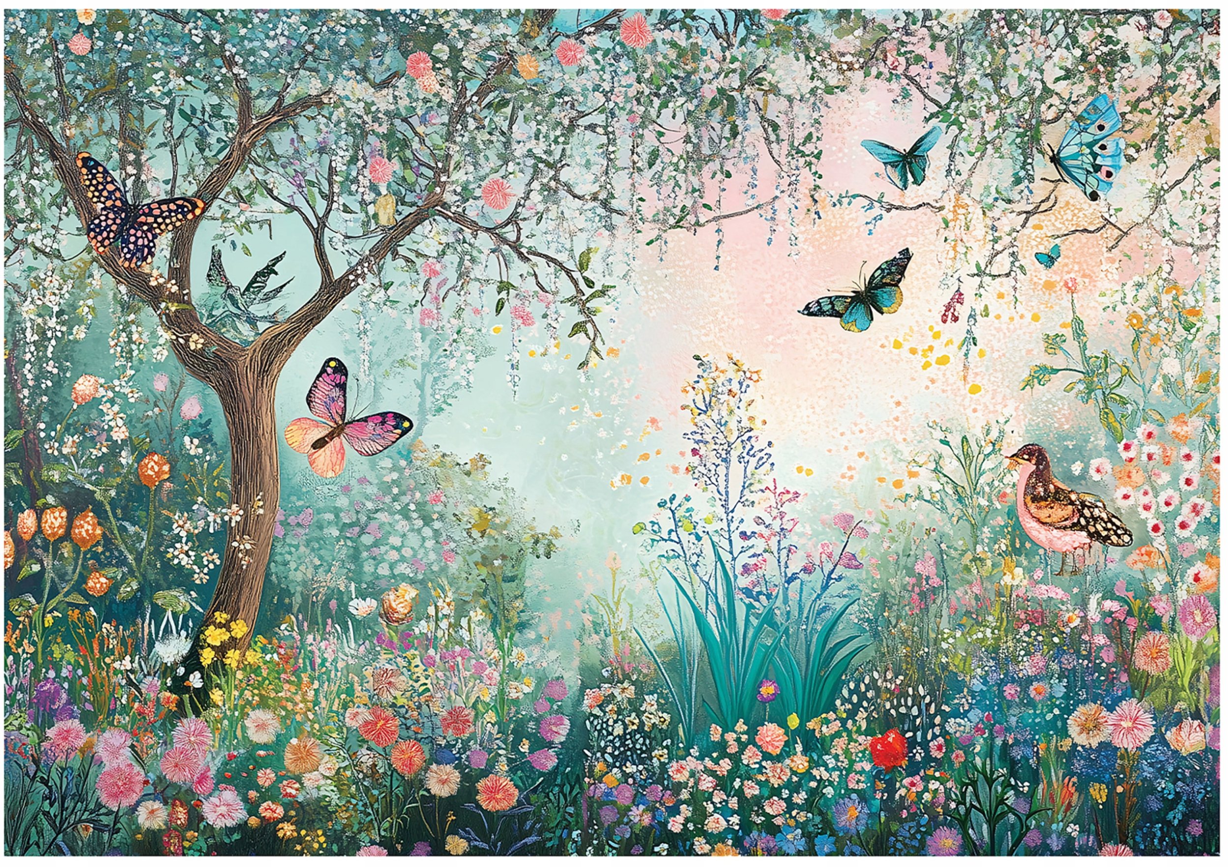 Fototapeta Dla Dzieci Zaczarowany Ogród Kwiaty Tapeta Flizelina 300X210