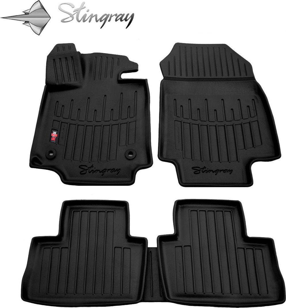 Kilimėliai 3D TOYOTA RAV 4 XA50 AT 2018->, 5 vnt. black /5022025