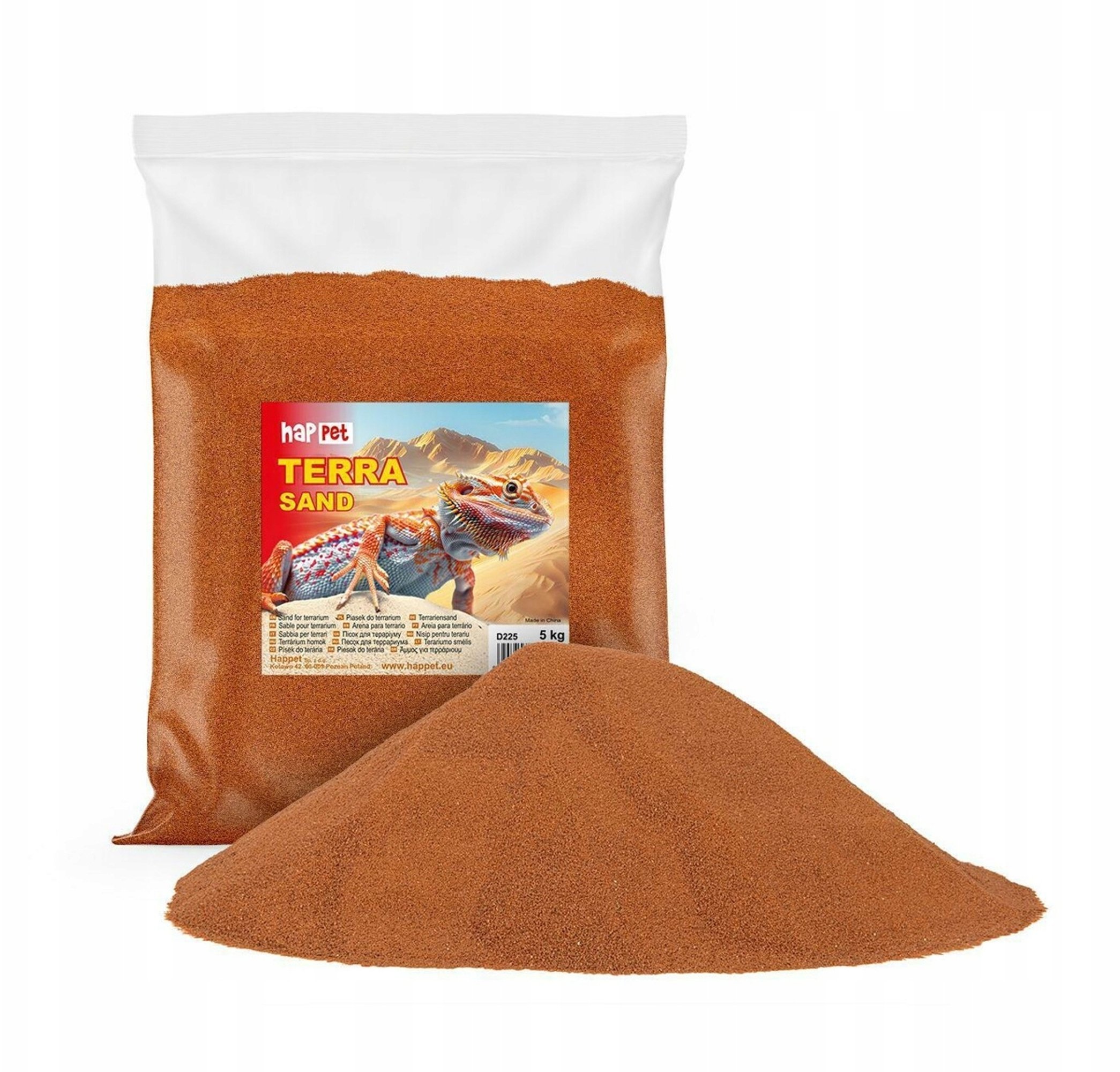 Happet Piasek do terrarium Happet czerowny 5kg