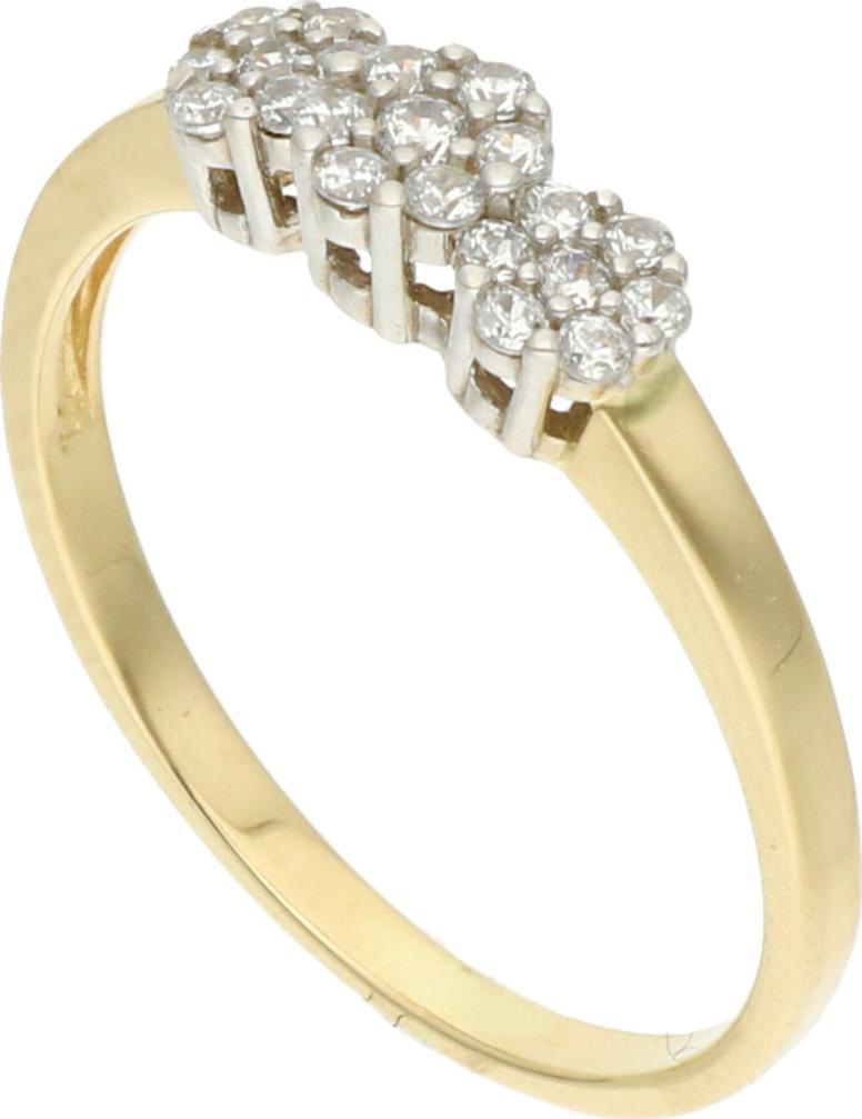 Rosanto Złoty pierścionek z cyrkoniami roz. 19 585 14k