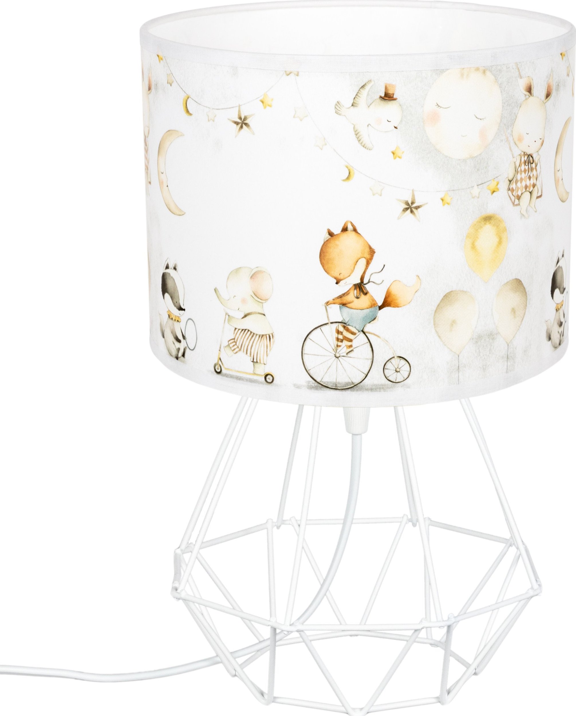 BELIS Lampa biurkowa dziecięca CYRK 2 CIRCUS 2 biała 1 x E27 0914