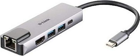 Stacja/replikator D-Link 5w1 USB-C (DUB-M520)