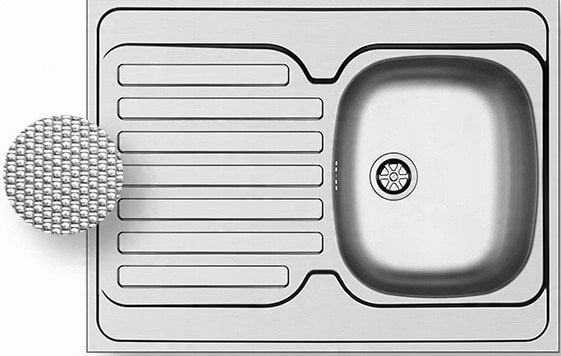 Zlew Pyramis INTL 80x60 1B1D stal len