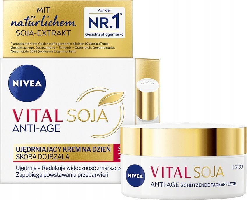 Nivea Vital Soja Anti-Age Ujędrniający krem na dzień do skóry dojrzałej SPF 30 50ml