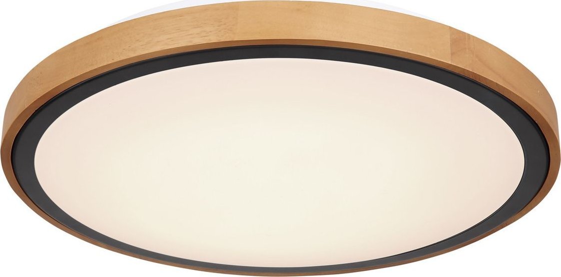 Lampa sufitowa Globo Lampa nasufitowa Bruno 41764-24 loftowa LED 24W drewniana