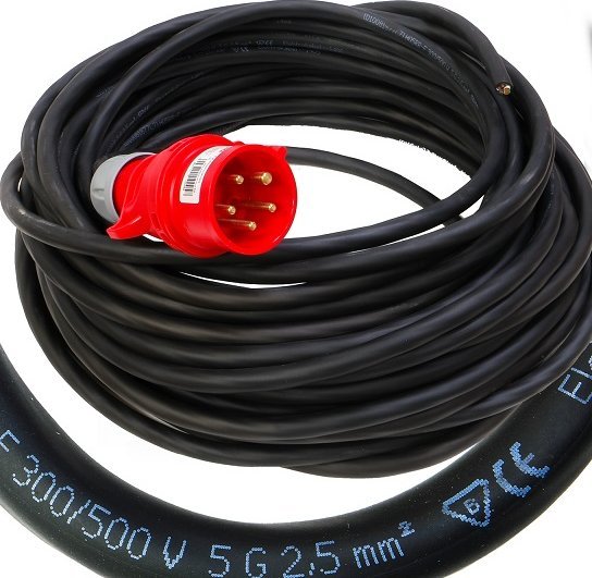 Mojeledy Przewód przyłączeniowy OW 5x2,5 wtyczką 16A 5p 20m