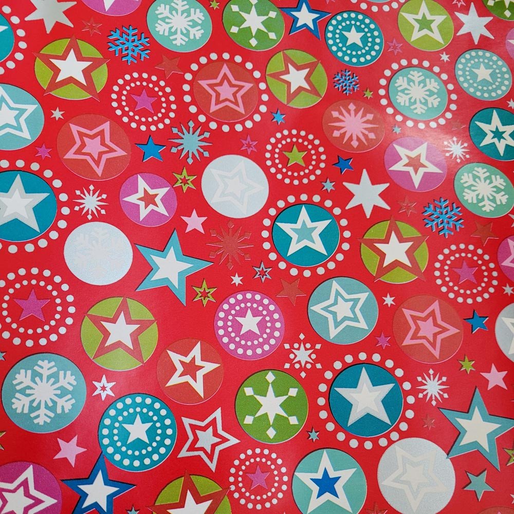 Papier świąteczny do pakowania kolorowy 70cmx1,5m 15m2