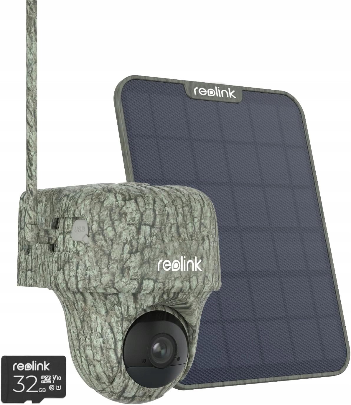 Reolink 4K Kamera 4G LTE do Monitoringu Karta microSD 32G Panel solarny