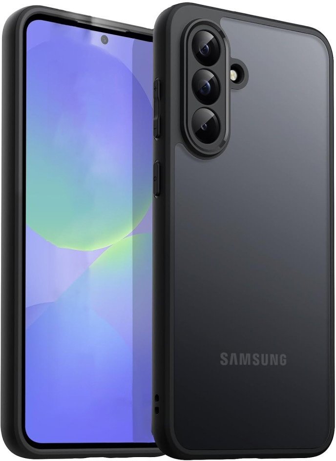 Etui matowe Supero do Samsung Galaxy A36 5G, czarne