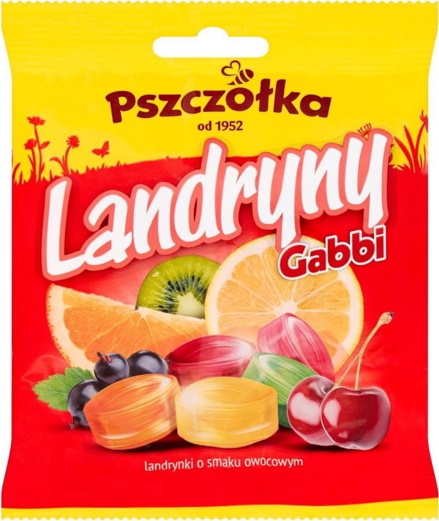 Pszczółka Pszczółka Cukierki landryny gabbi o smaku owocowym 90 g