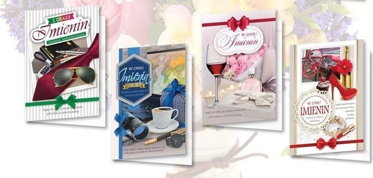 Top Graphic Karnet B6 z nalepkami Imieniny (10szt) MIX