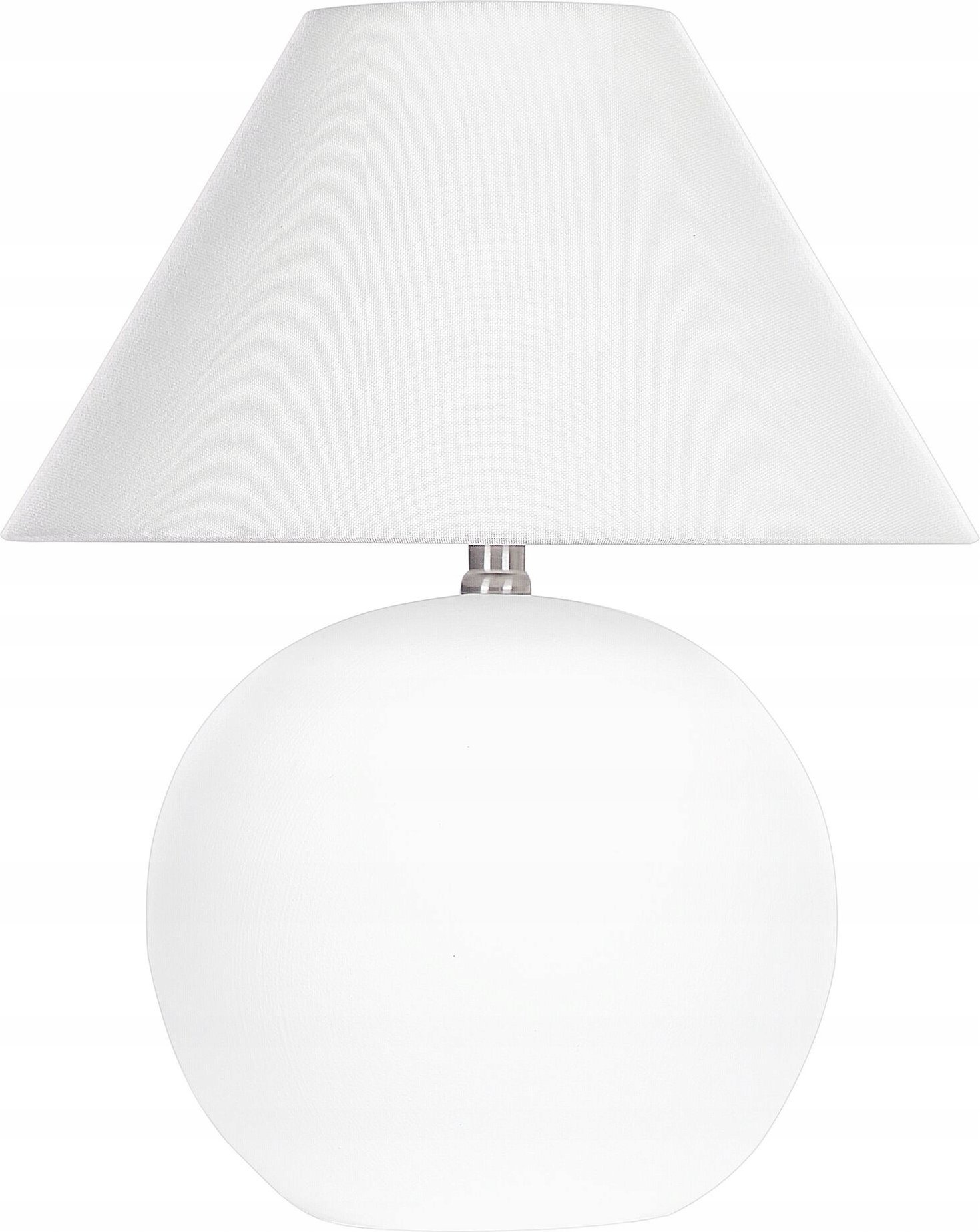Lampa stołowa Beliani Lampa stołowa ceramiczna biała LIMIA
