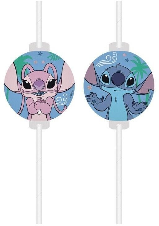 Stitch & Angel papirsugerør, 4 stk