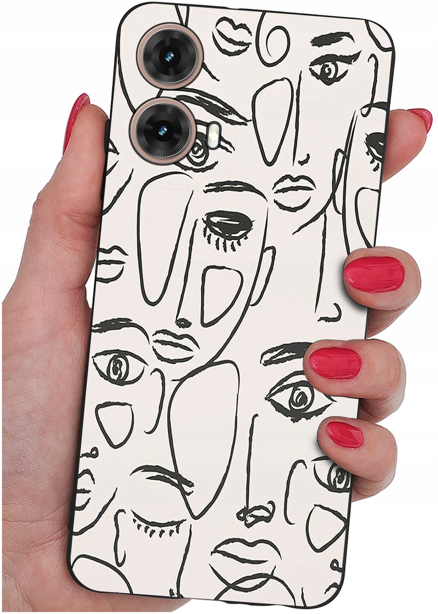 Etui do Motorola Moto G85 5G WZORY |SILIKONOWE MATT CASE