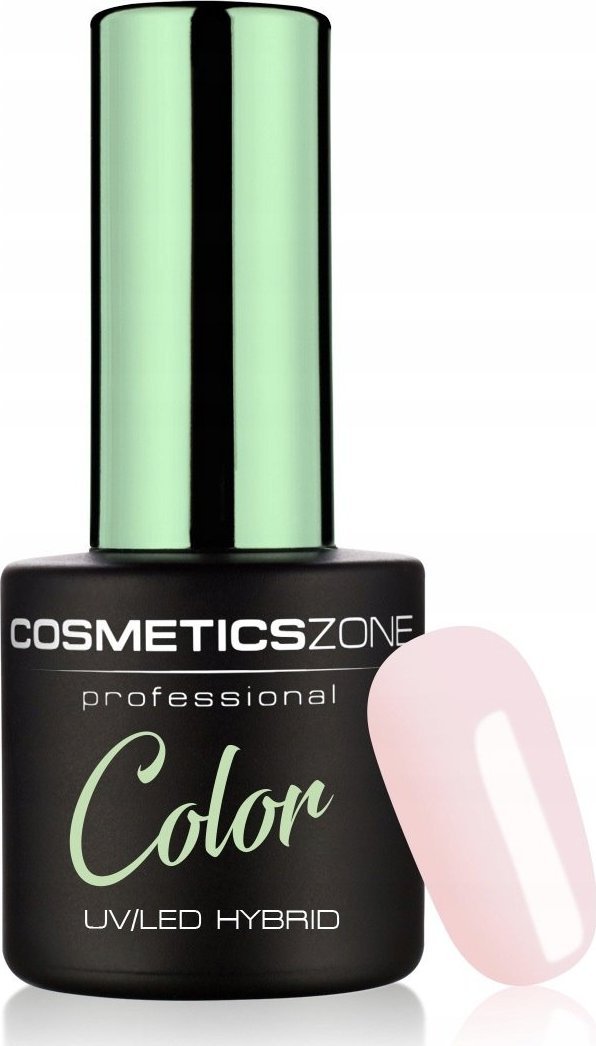 Cosmetics Zone Lakier hybrydowy hipoalergiczny jasny róż z drobinkami 7ml - Pearly Luster 102