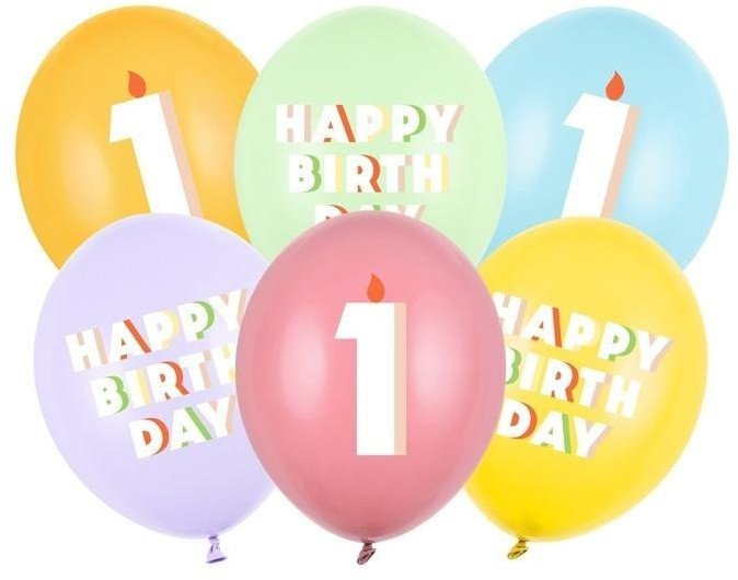 Balony 1 mix 30cm 50szt