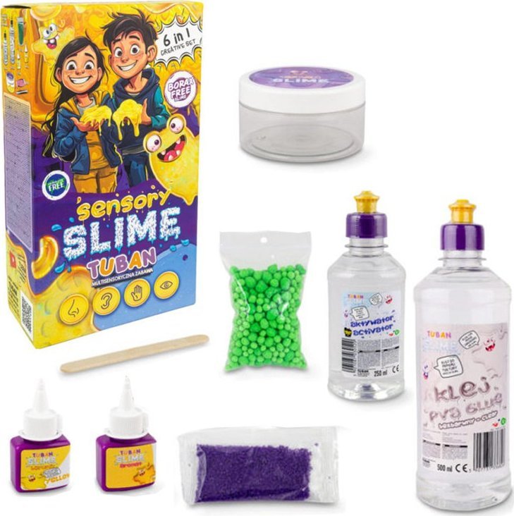 TUBAN TUBAN kreatywny zestaw Sensory Slime multisensoryczna zabawa 6w1 ZA5543