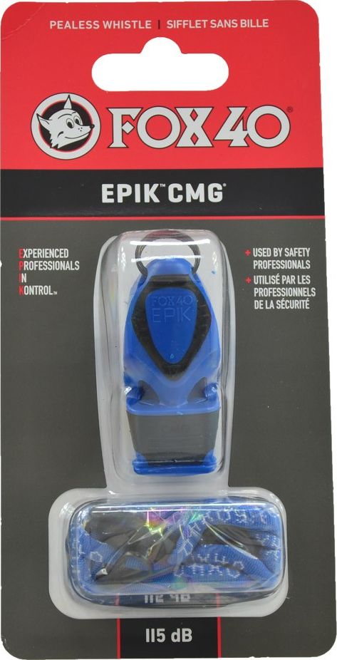 Fox40 Gwizdek Fox 40 Epik CMG niebieski ze sznurkiem 8803-0508