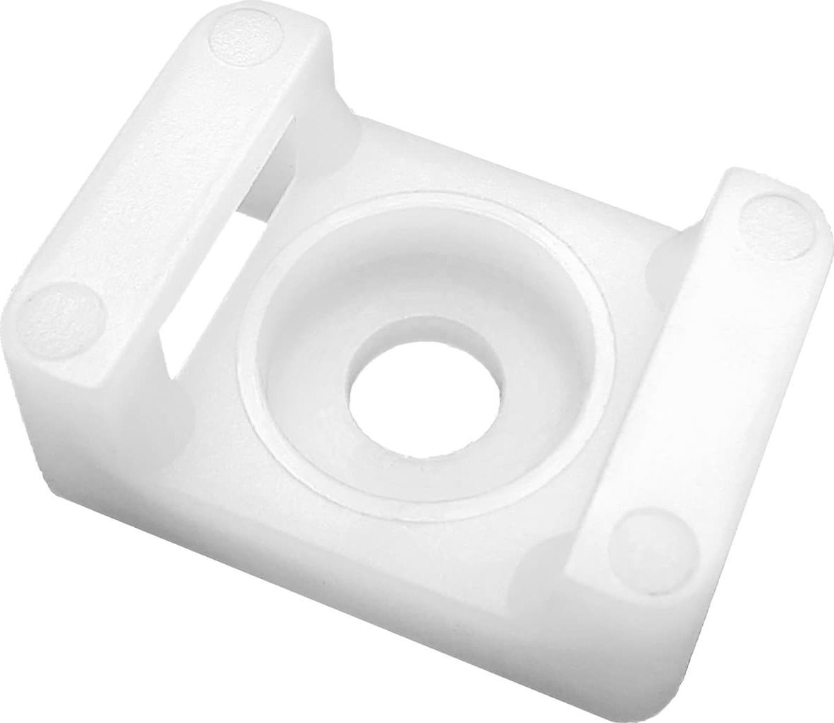 Orno Uchwyt Orno OR-AE-13235/100 opaski kablowej siodełkowy przykręcany 16x11 mm otwór montażowy 36mm biały 100 sztuk