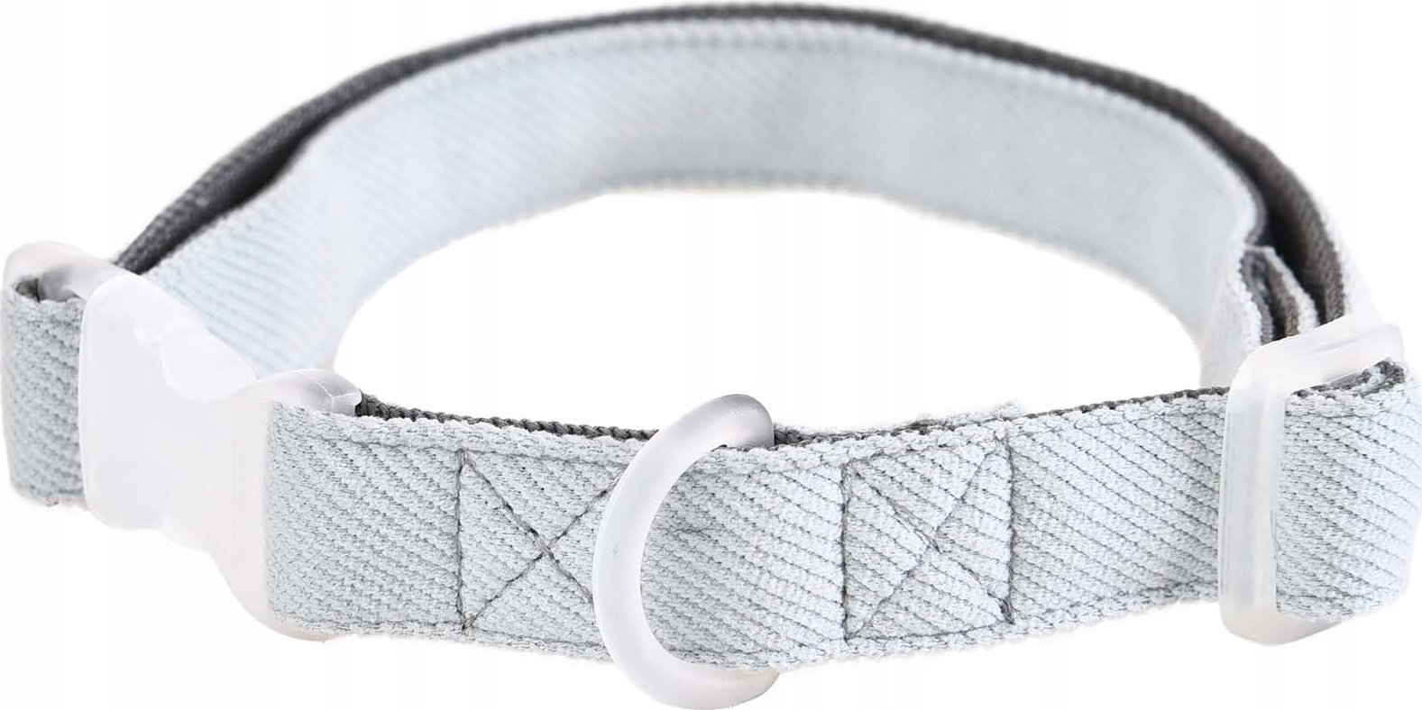 Barry King Obroża dla psa, 1,5x25-40cm, szary/błękitny