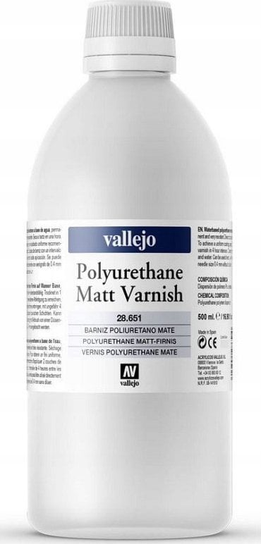 Vallejo Vallejo: Matt Polyurethane Varnish 500ml