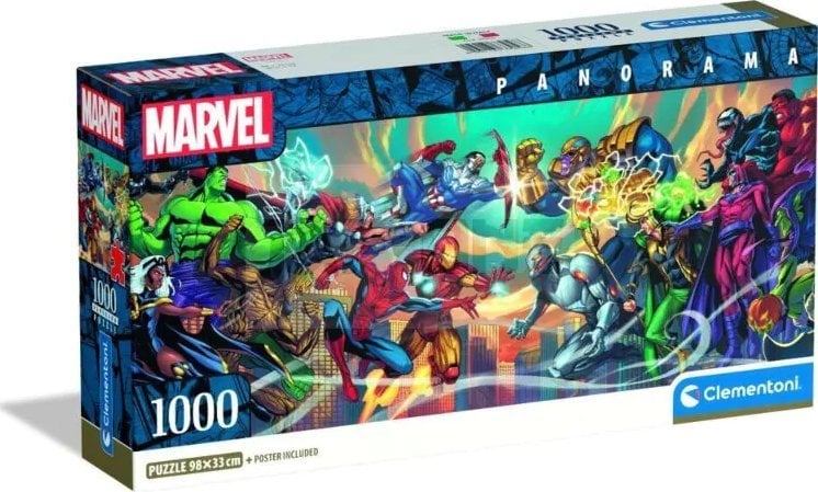 Clementoni Puzzle Panorama Marvel Heroes vs Villains 1000 elementów (37056)