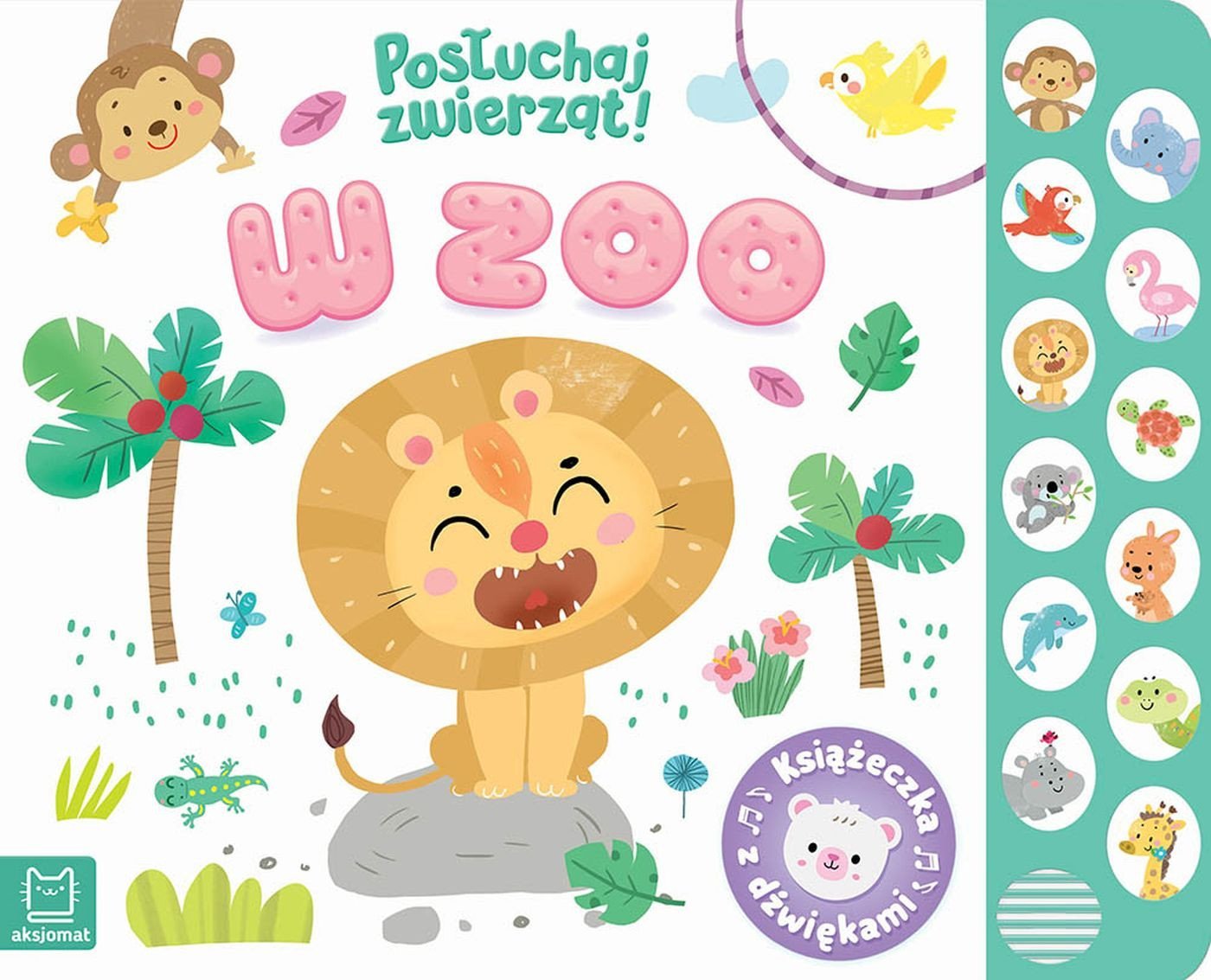 W zoo Posłuchaj zwierząt Książeczka dźwięk.40010
