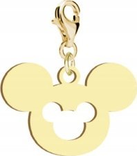 Radziszewska Jewellery Pozłacany Charms MYSZKA MIKI DEDYKACJA
