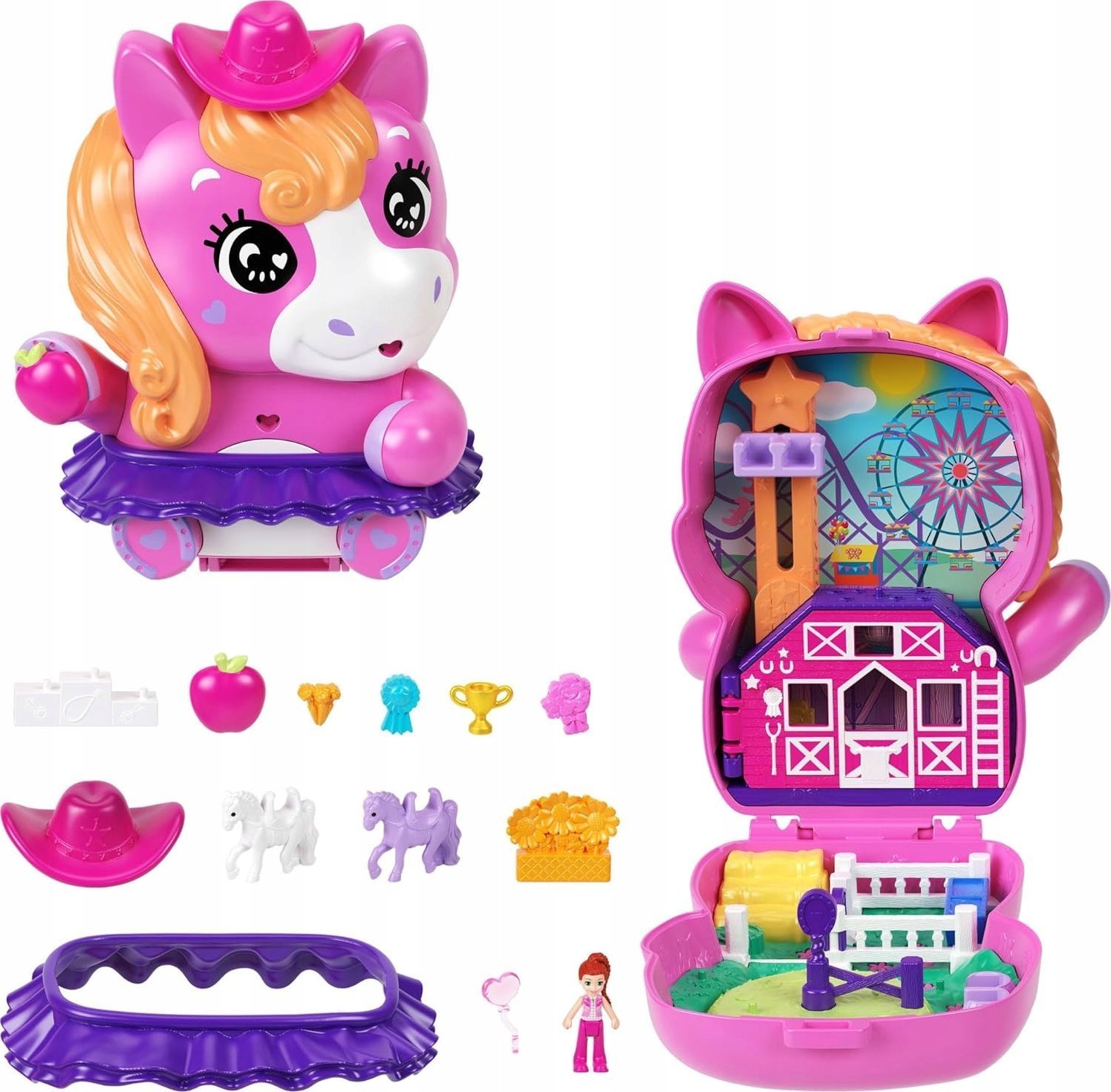 Figurka Mattel Polly Pocket Kucykowe rodeo + akcesoria
