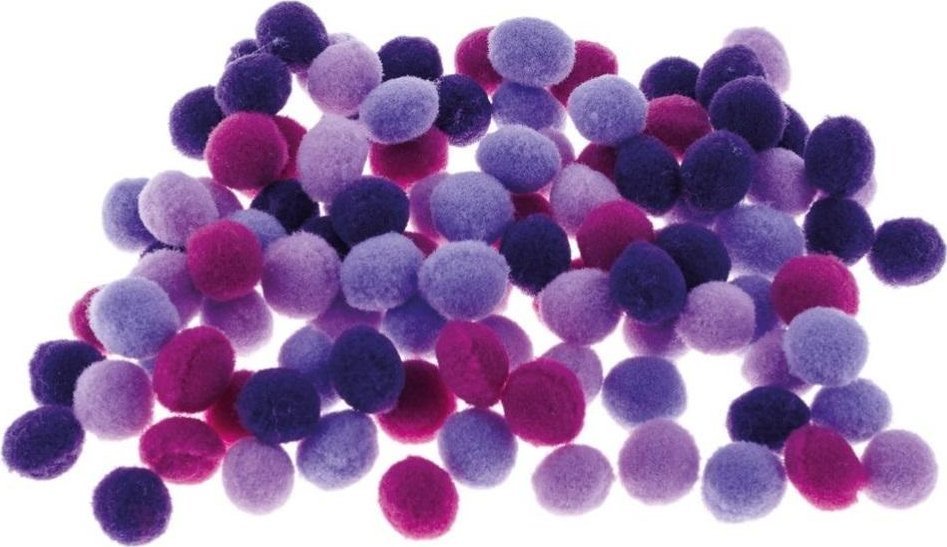 BREWIS Pompony fioletowe 10mm 100szt