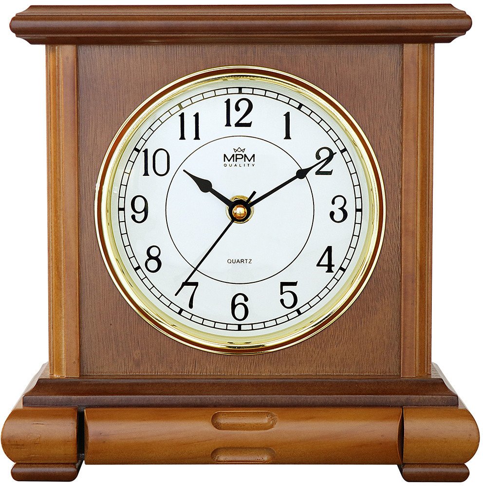 Zegar kominkowy z szufladką MPM E03.3888.50.A 21 x 23 cm .