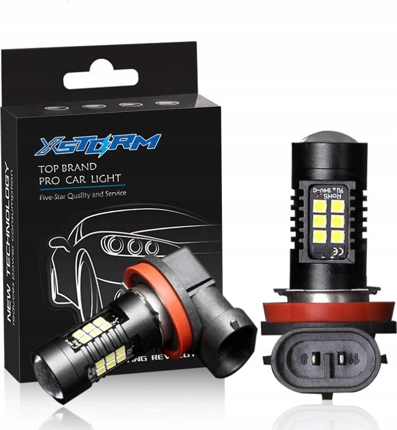 SKLEPLEDY ŻARÓWKI LED H11 80W 360 4000LM MOCNE CAN XSTORM