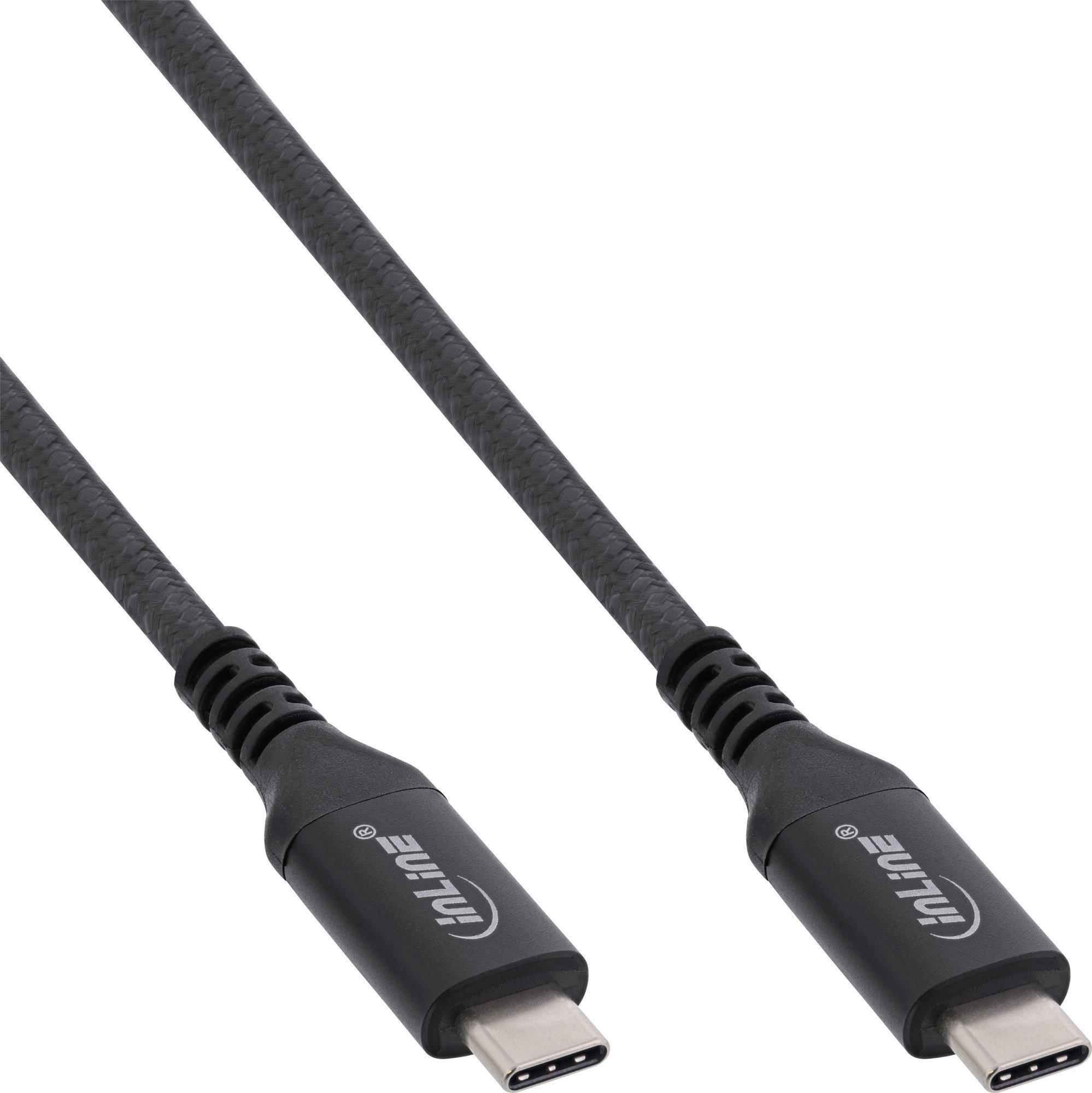 InLine® USB4 Kabel, USB-C Stecker/Stecker, 8K60Hz, schwarz, 1,5m
