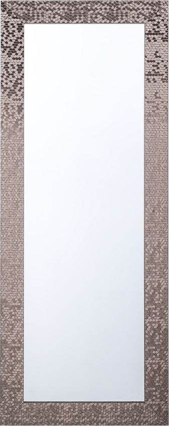 Beliani Lustro ścienne brązowe Marans