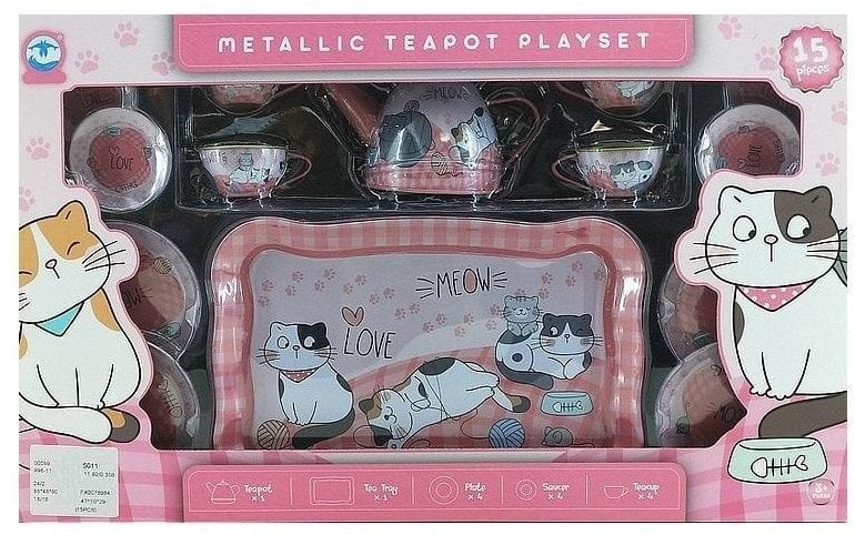 Zestaw do herbaty metalowy 15el