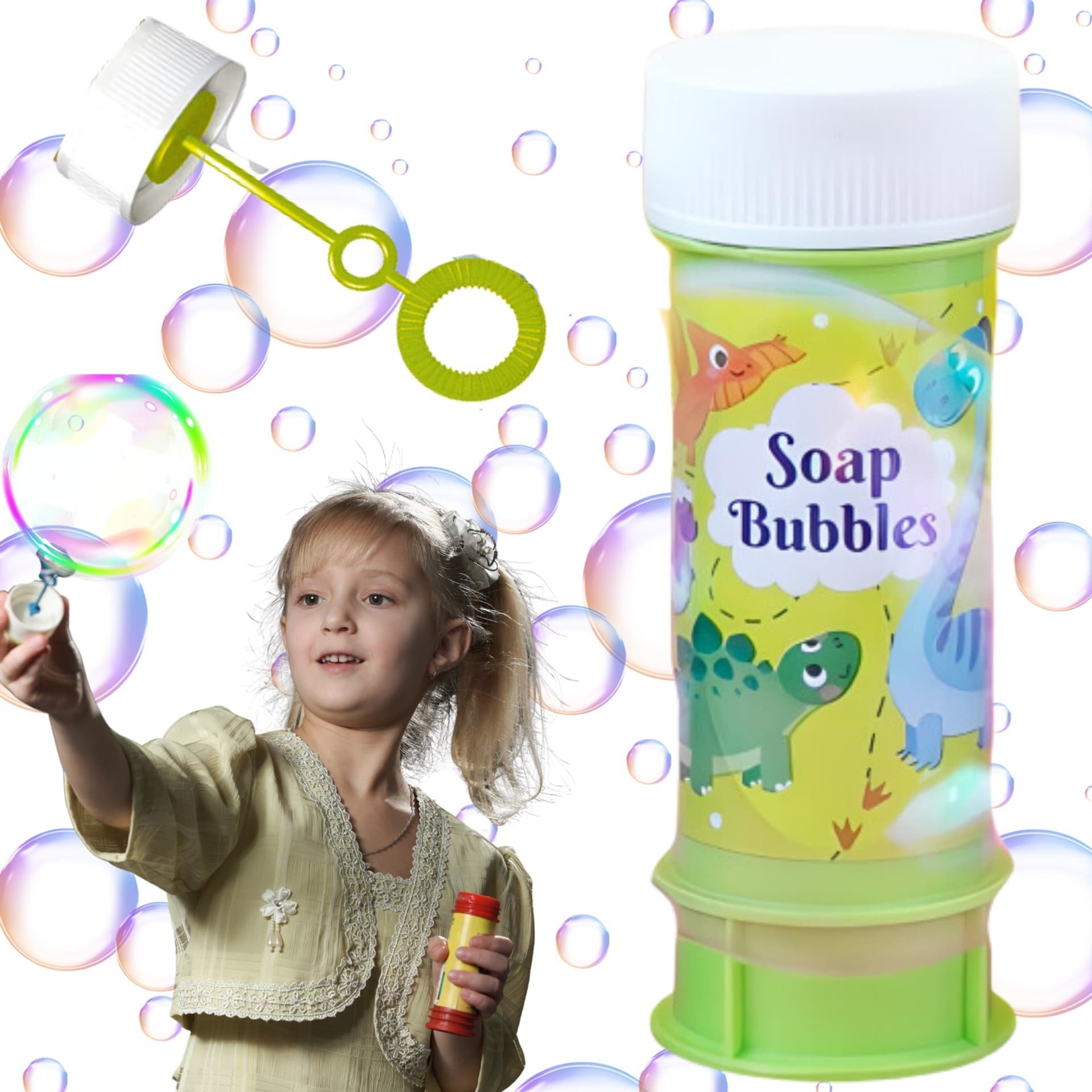 Dodo Zestaw Bańki Mydlane Dinozaury Dla Dzieci Tworzenie Baniek 60ml