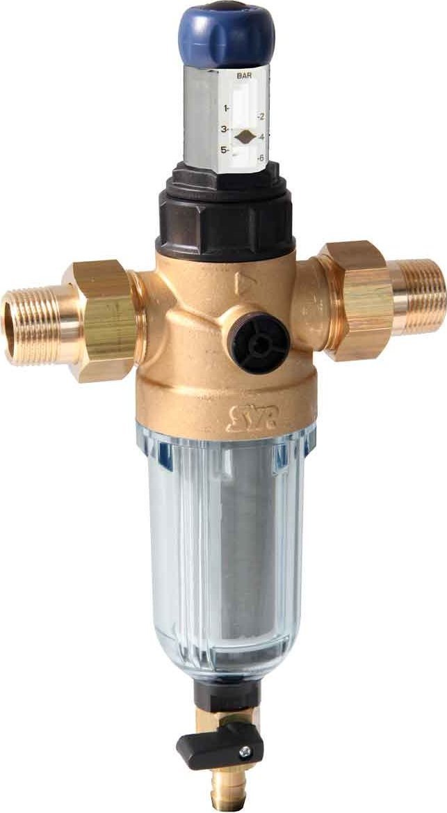 SYR Filtr wody pitnej DN20 RATIO Start DFR z reduktorem ciśnienia, z płukaniem wstecznym