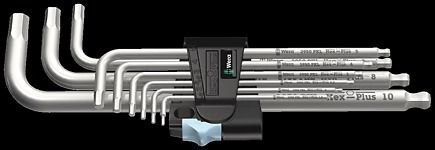 Wera Zestaw 3950/9 kluczy Hex-Plus Stainless 1 ze stali nierdzewnej, metrycznych (05022720001)